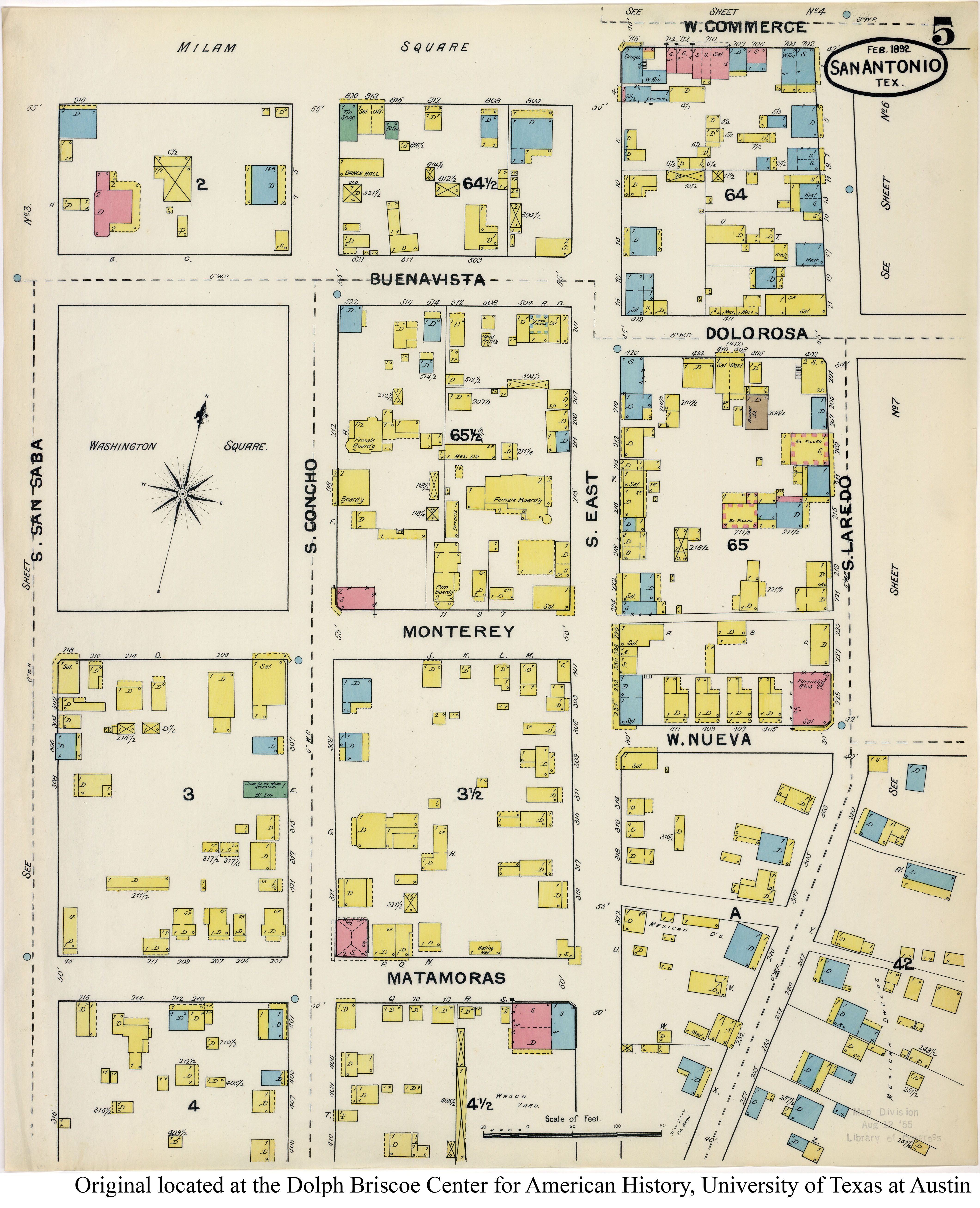 SiteMapsFolder Txu Sanborn San Antonio 1892 05