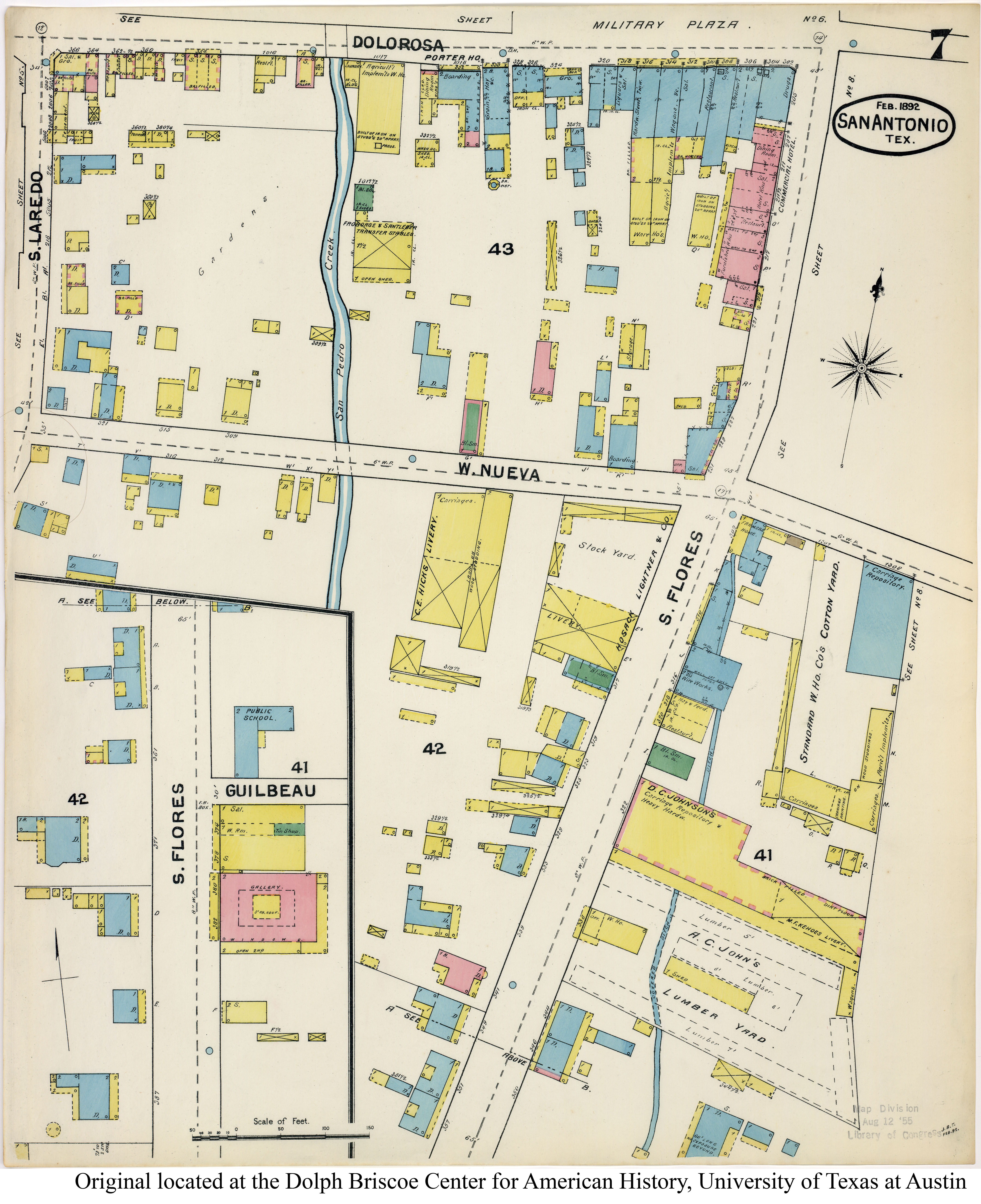 SiteMapsFolder Txu Sanborn San Antonio 1892 07