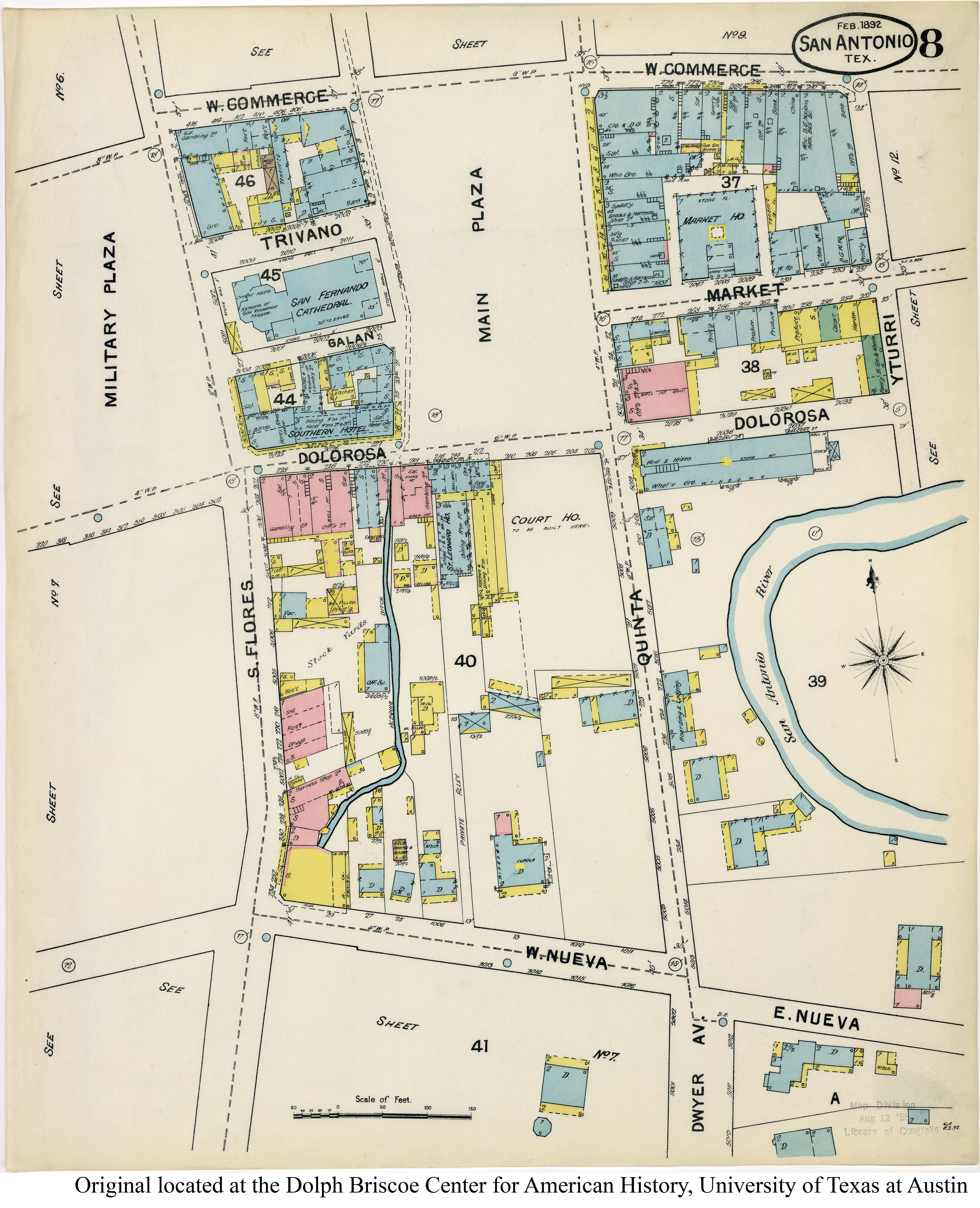 SiteMapsFolder Txu Sanborn San Antonio 1892 08
