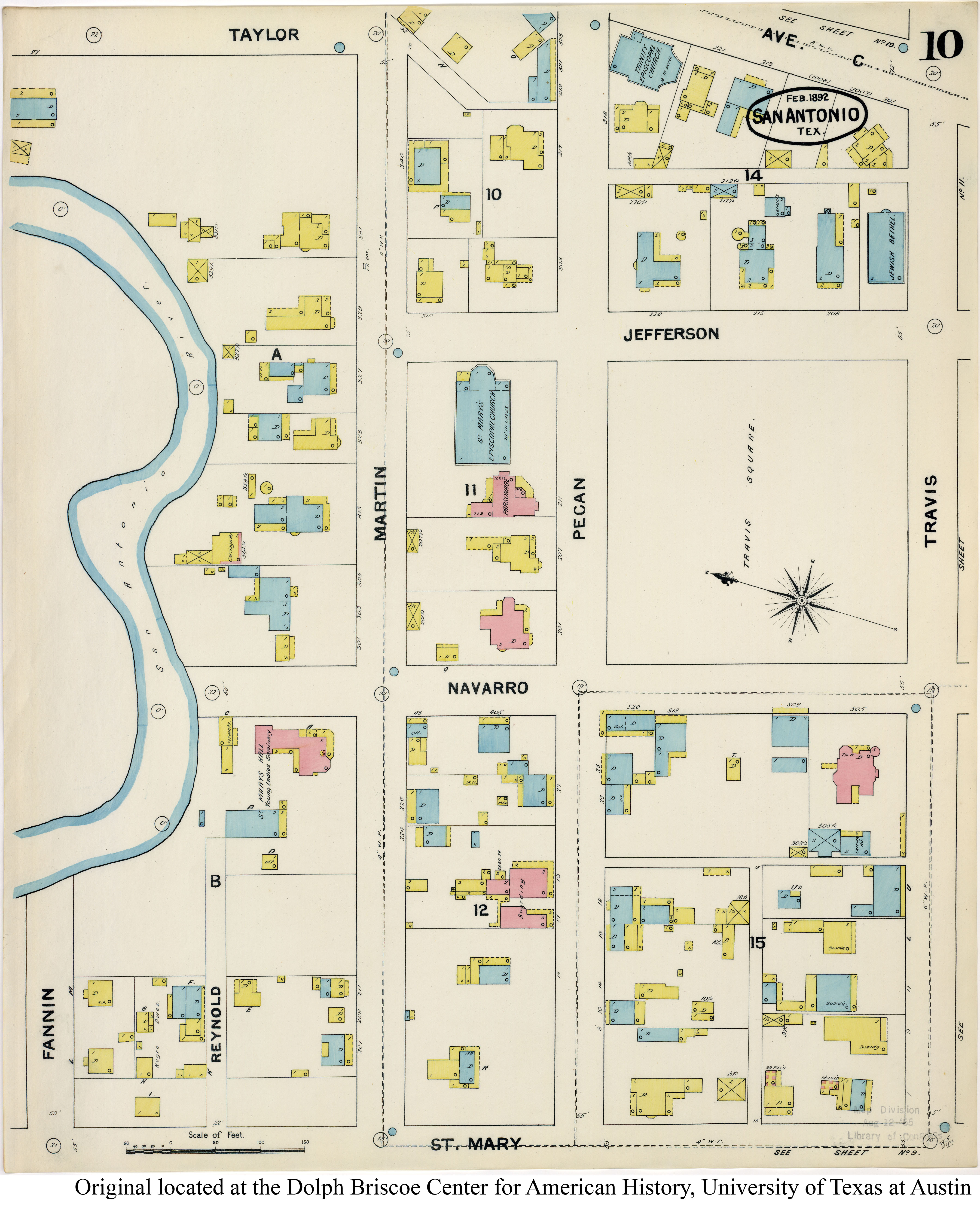SiteMapsFolder Txu Sanborn San Antonio 1892 10