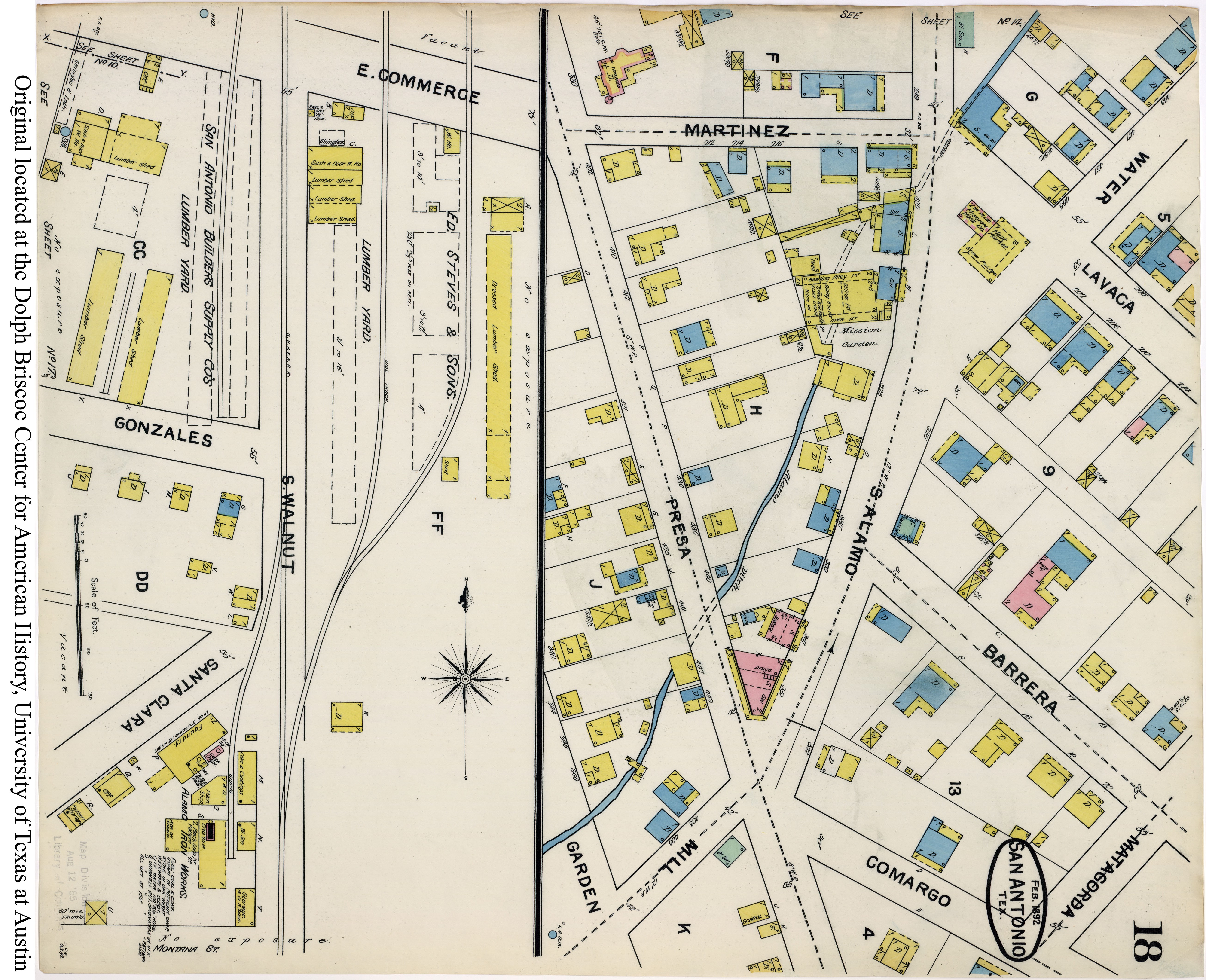 SiteMapsFolder Txu Sanborn San Antonio 1892 18