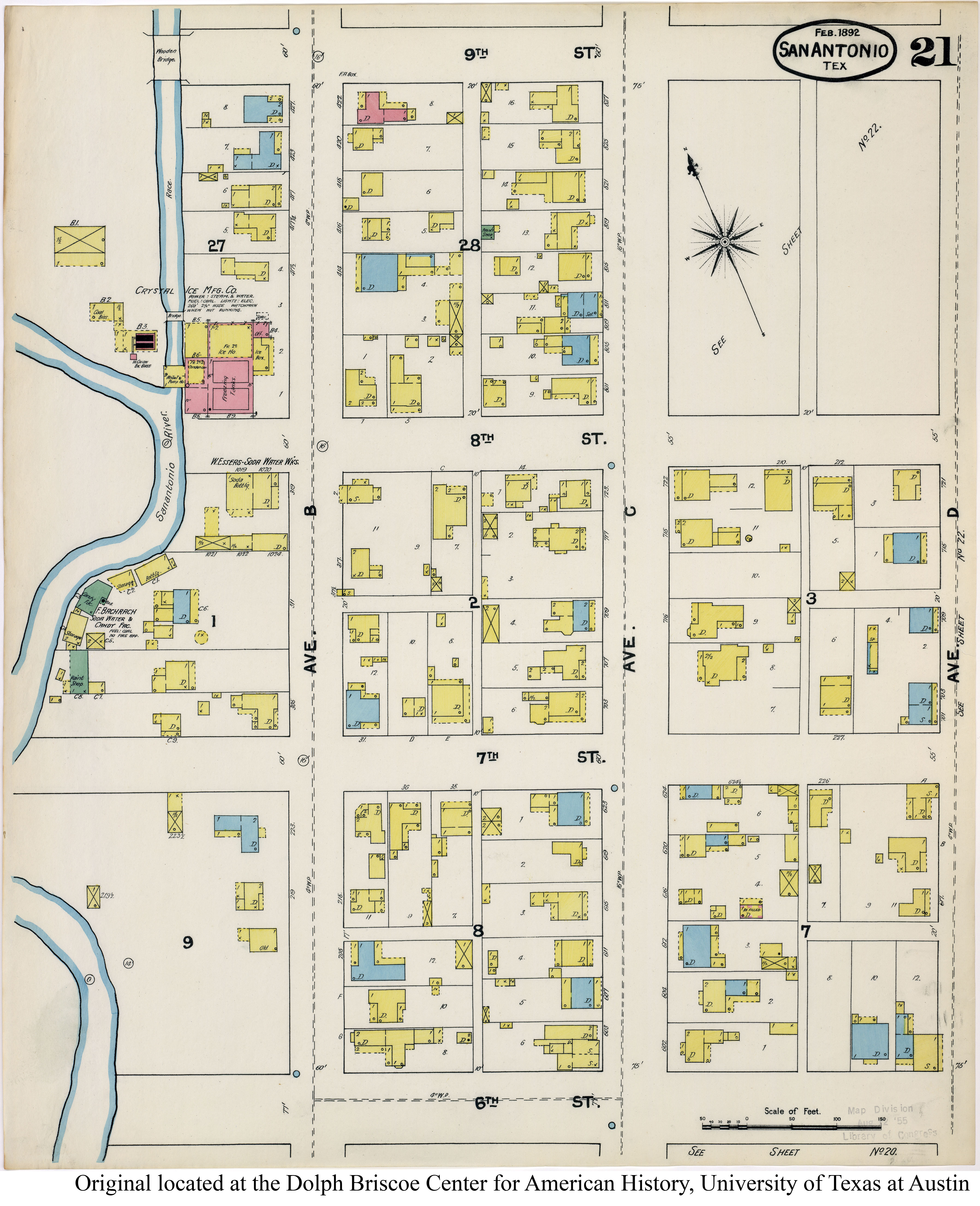 SiteMapsFolder Txu Sanborn San Antonio 1892 21