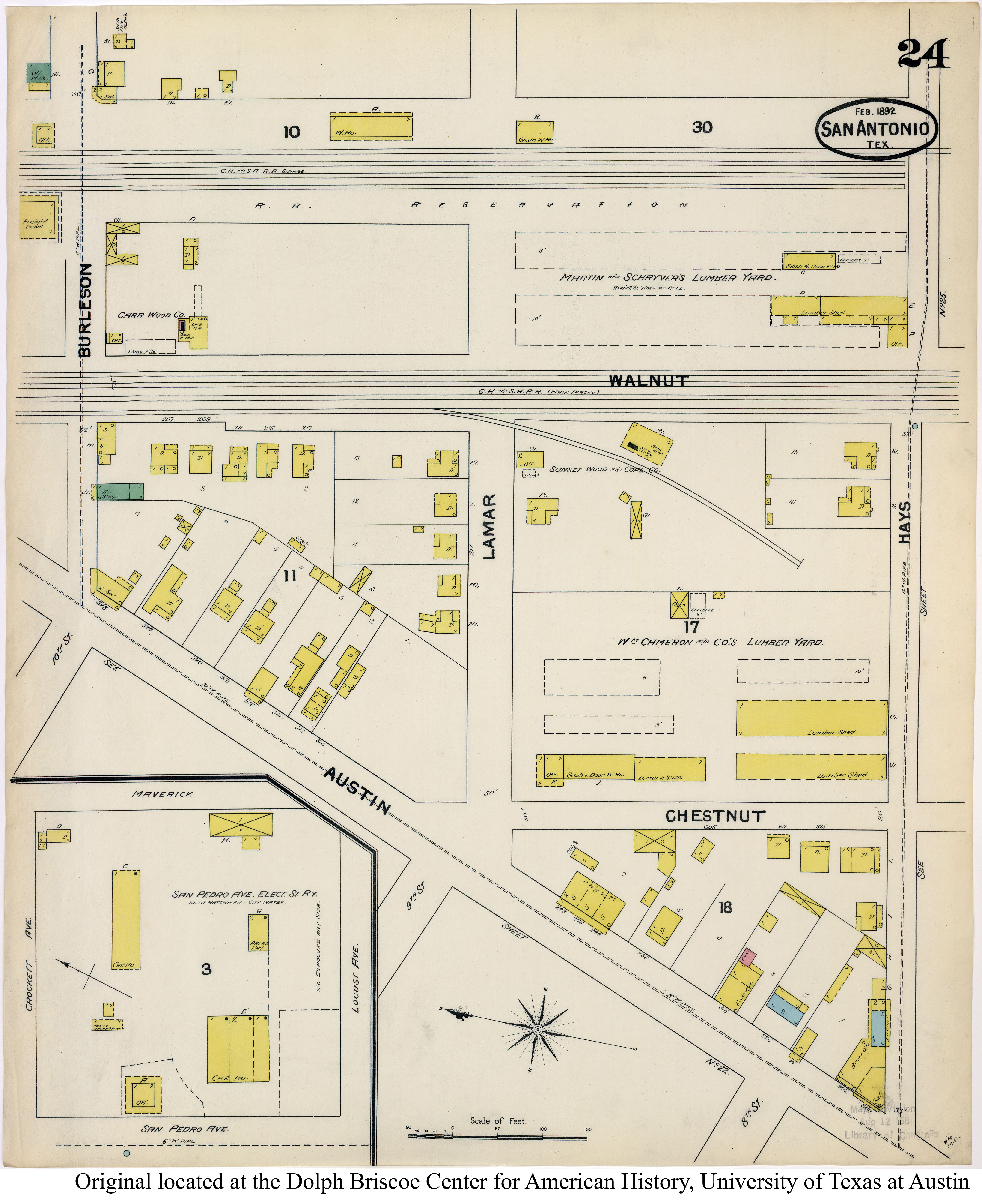 SiteMapsFolder Txu Sanborn San Antonio 1892 24