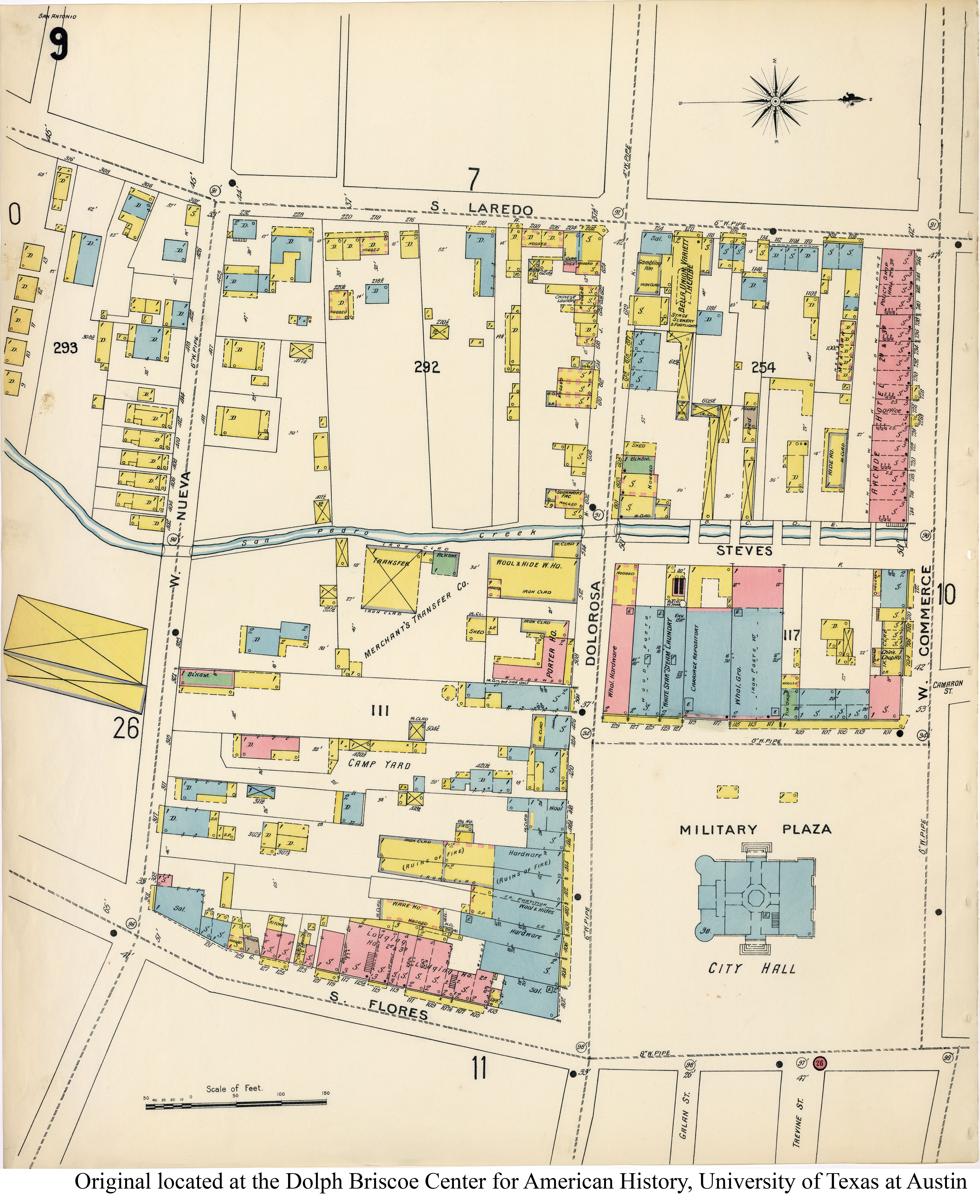 SiteMapsFolder Txu Sanborn San Antonio 1896 09