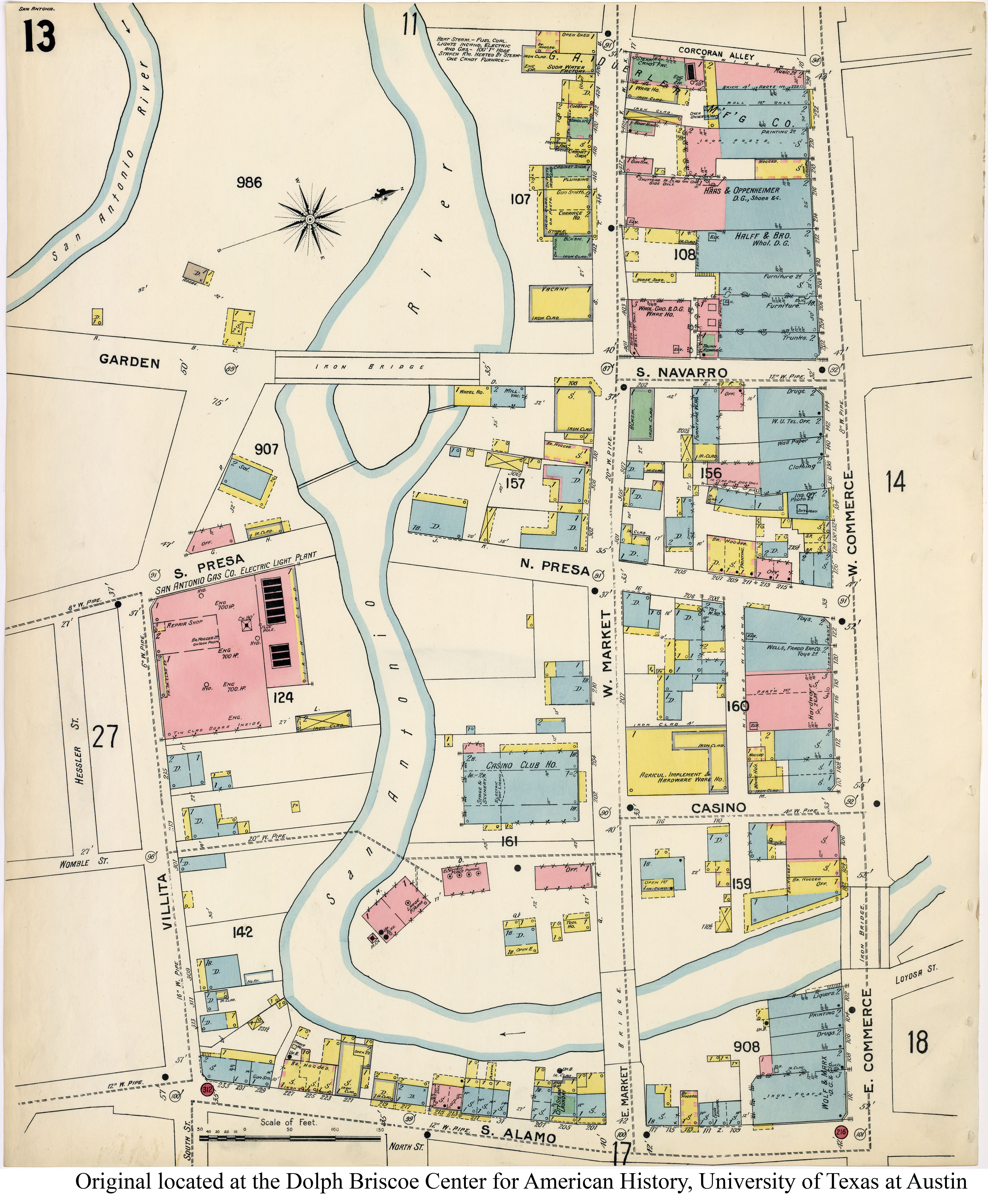 SiteMapsFolder Txu Sanborn San Antonio 1896 13