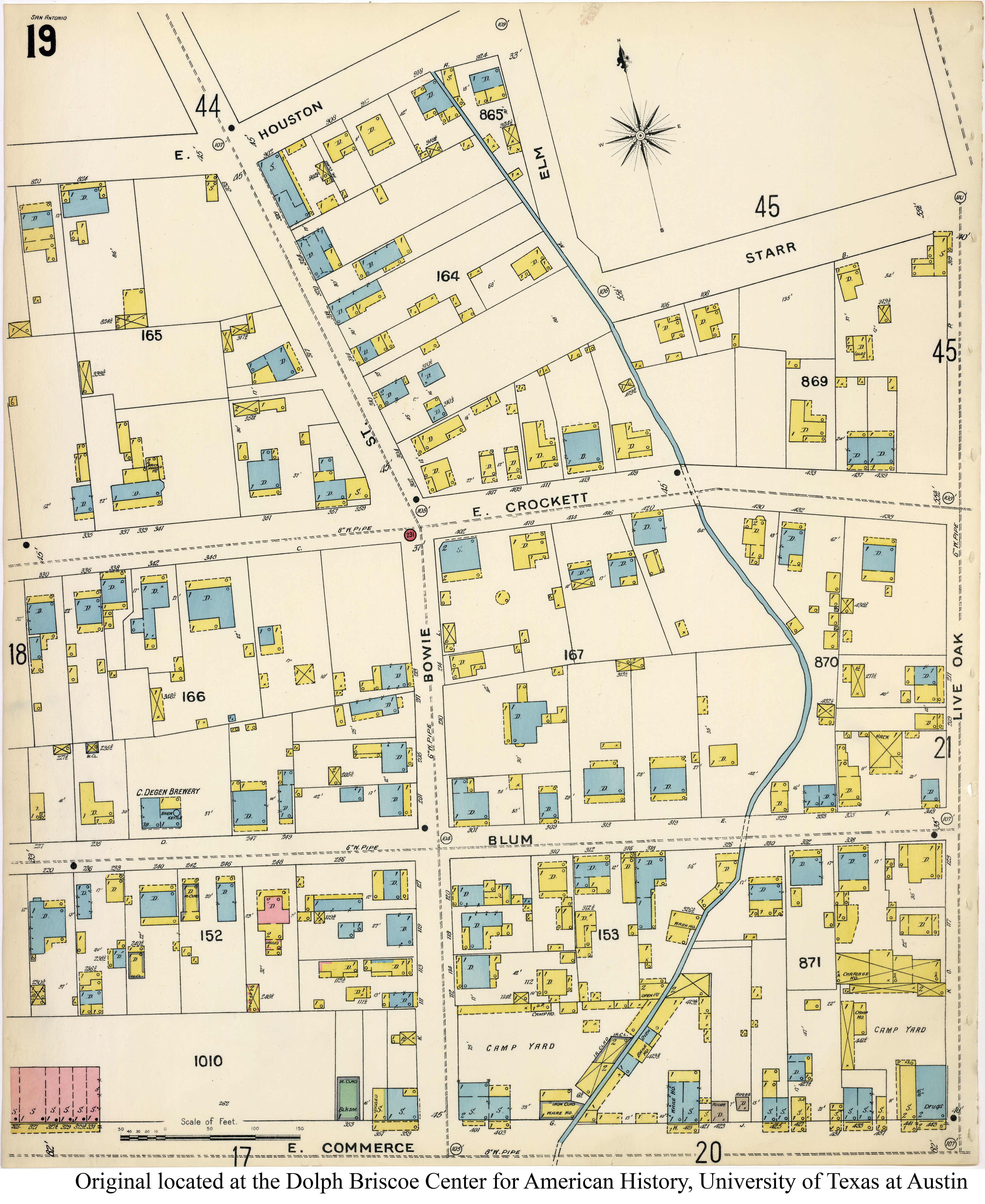 SiteMapsFolder Txu Sanborn San Antonio 1896 19