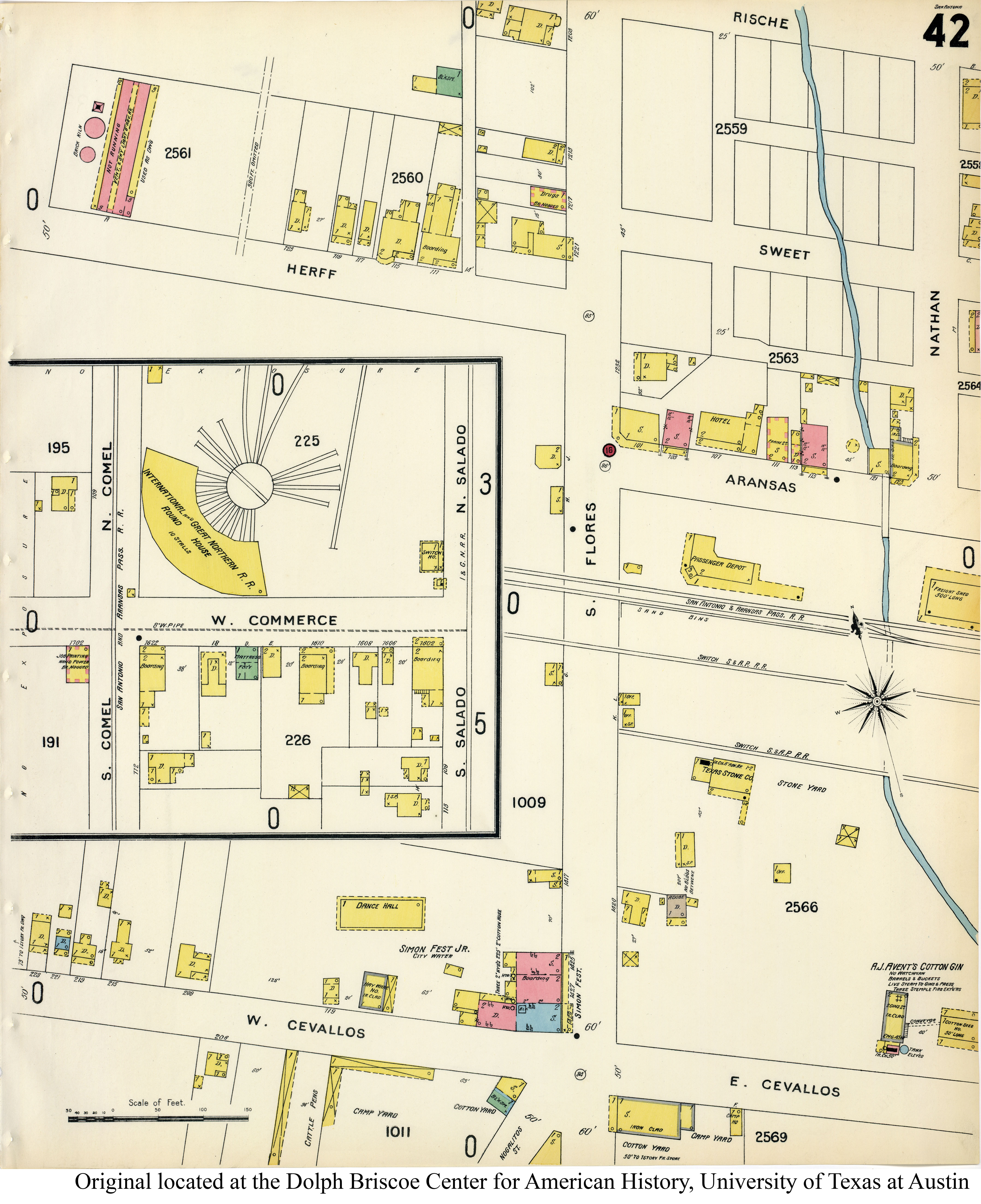 SiteMapsFolder Txu Sanborn San Antonio 1896 42