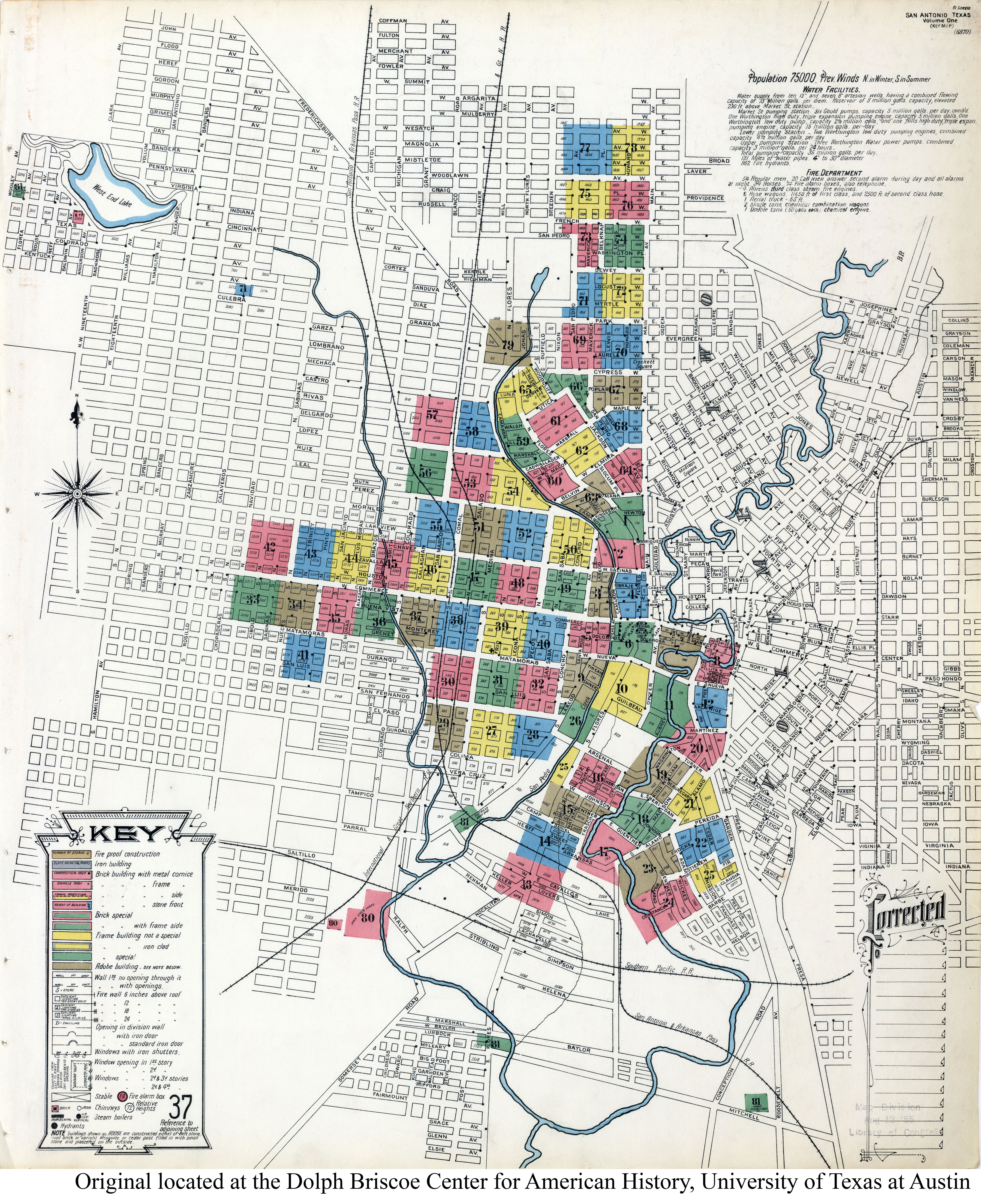 SiteMapsFolder Txu Sanborn San Antonio 1904 Vol1 1k