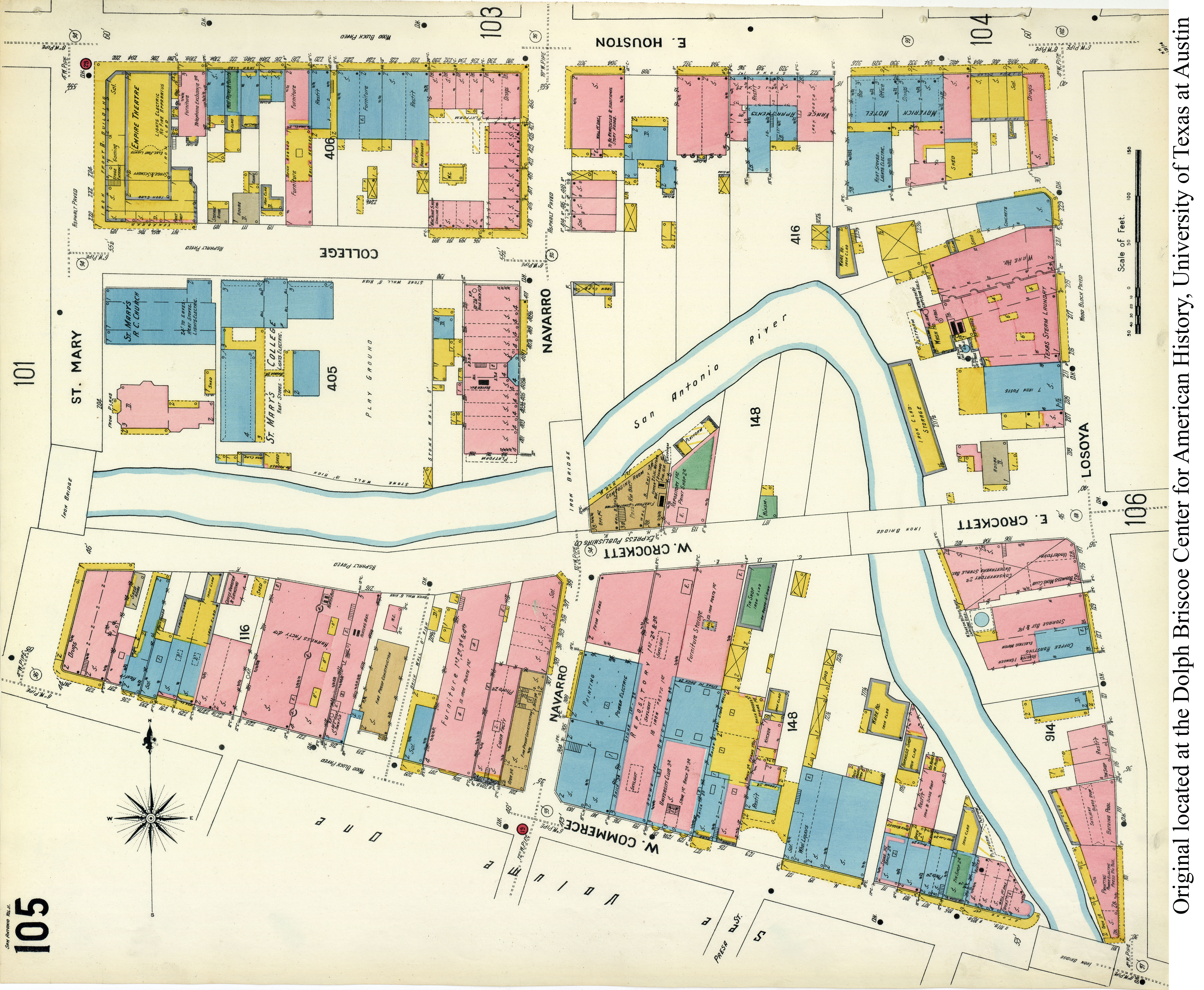 SiteMapsFolder Txu Sanborn San Antonio 1904 Vol2 105