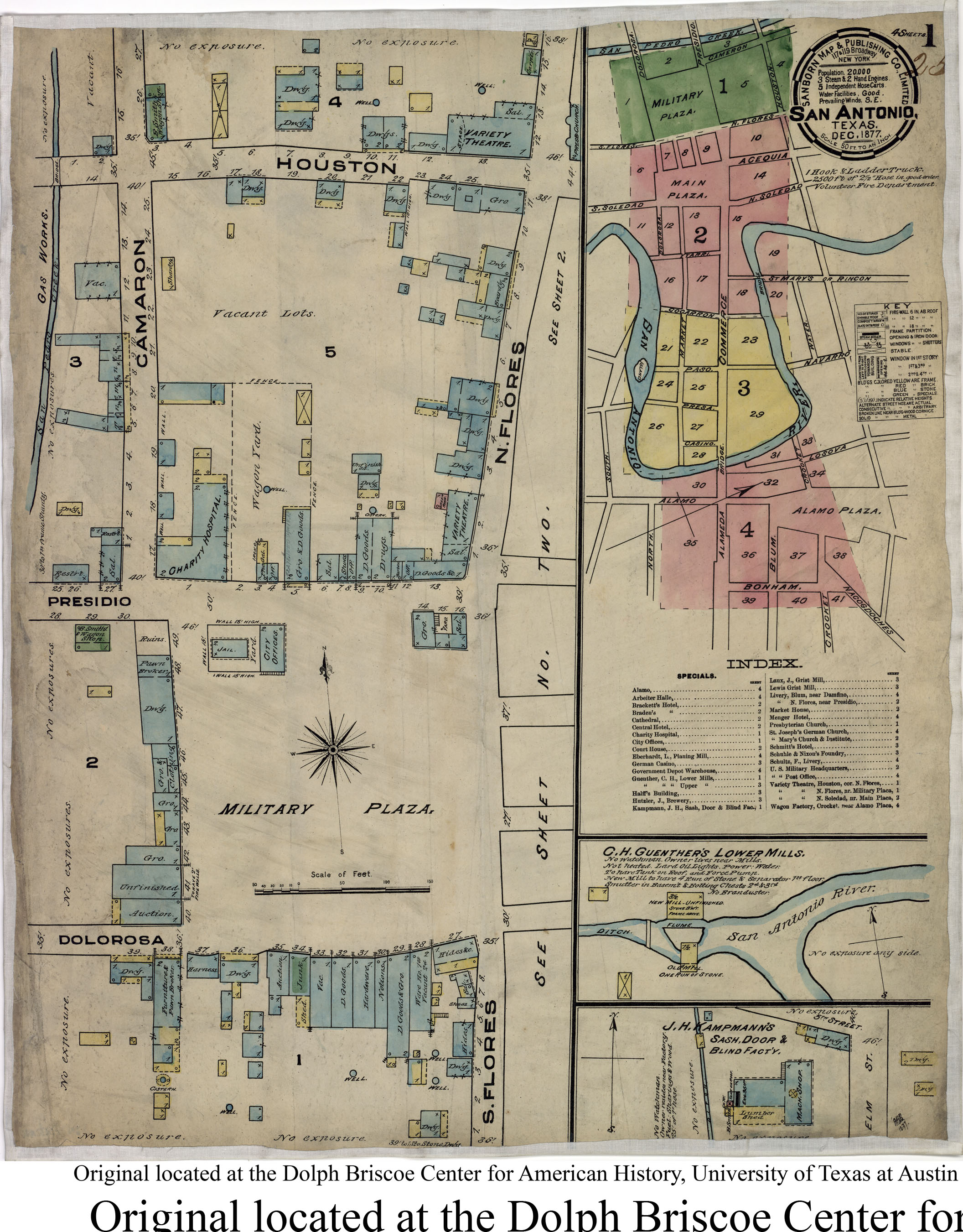SiteMapsFolder Txu Sanborn San Antonio 1877 1