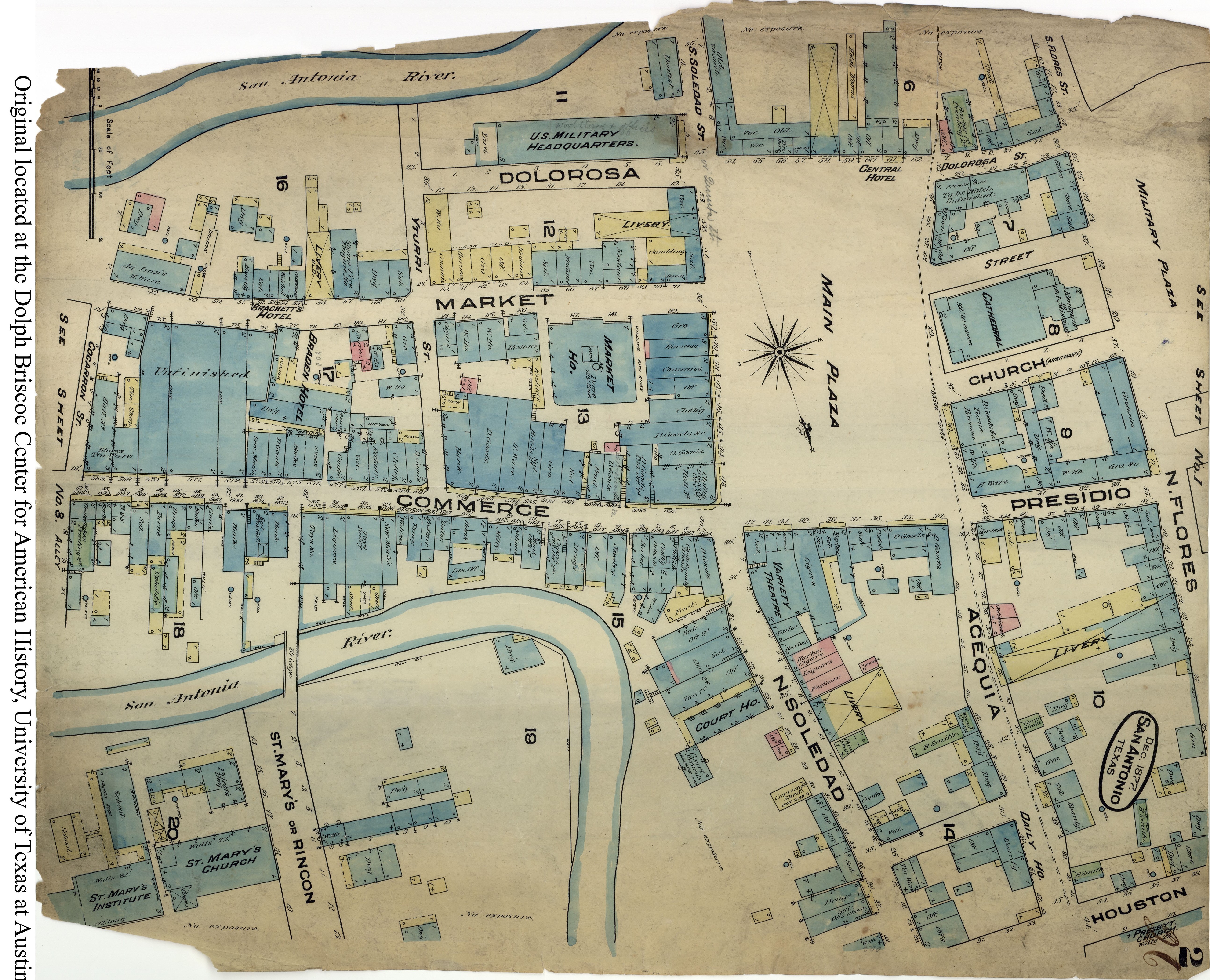 SiteMapsFolder Txu Sanborn San Antonio 1877 2