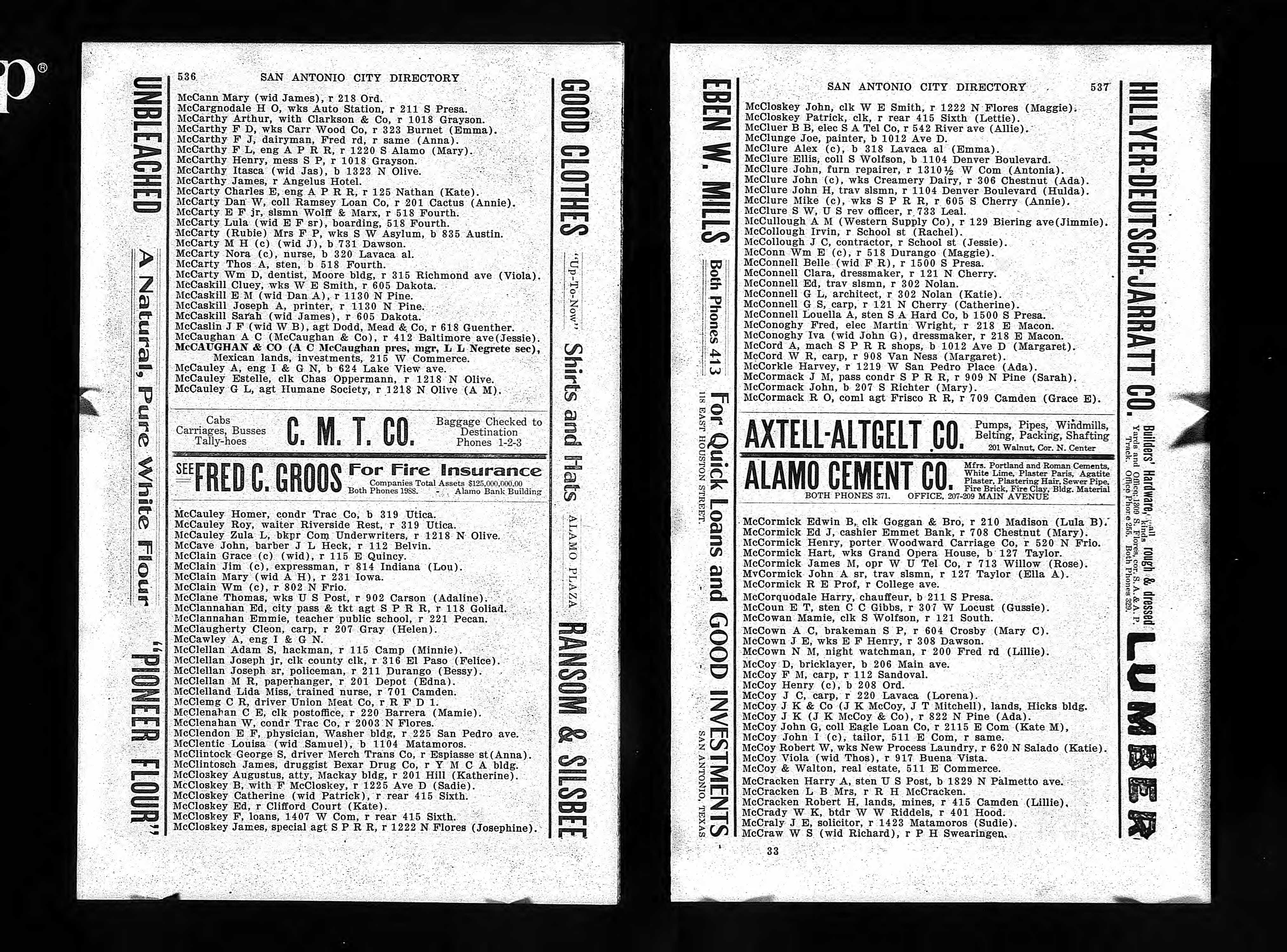ServiceListsFolder1909-McClellanJosephSr