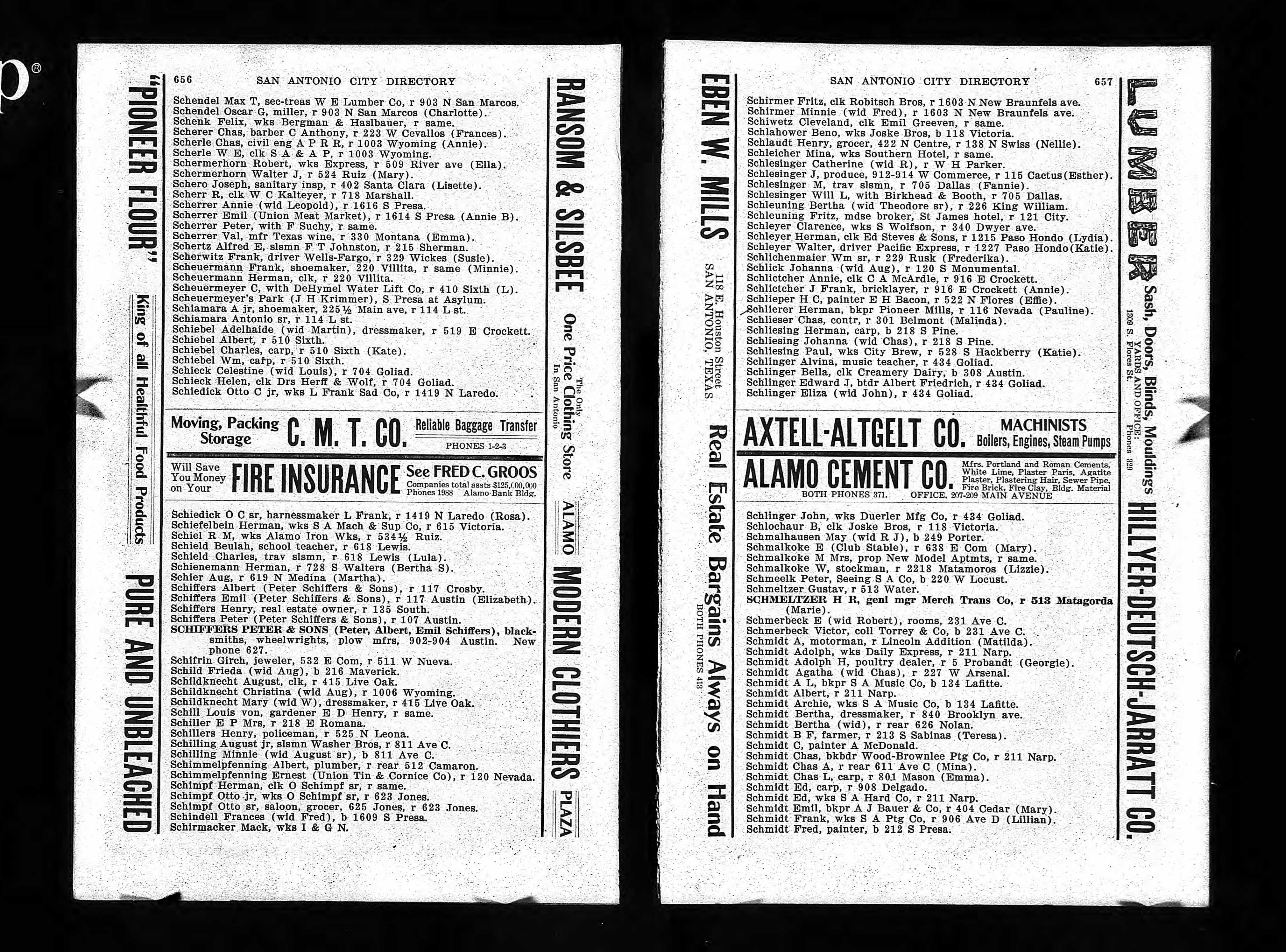 ServiceListsFolder1909-SchillersHenry