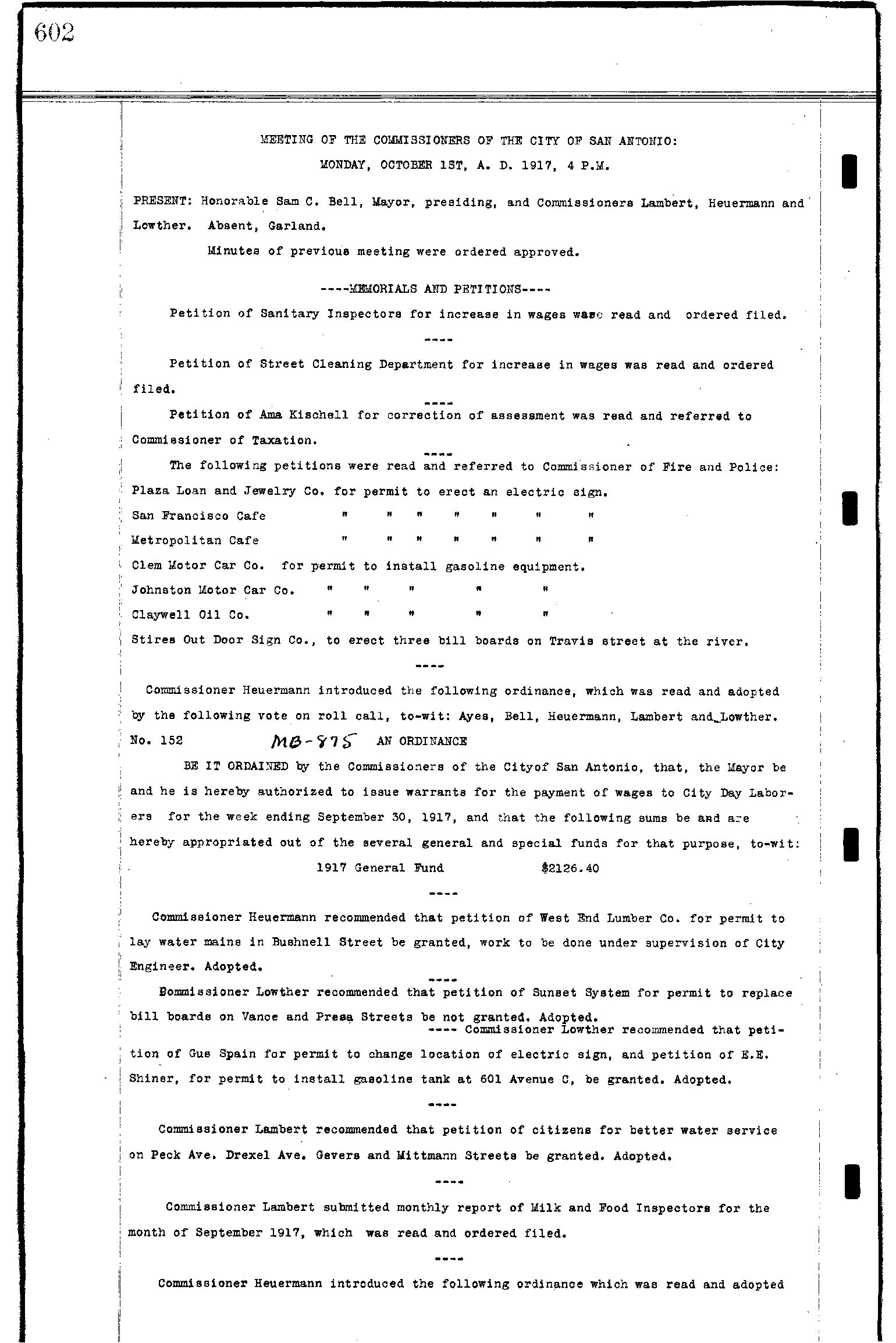 OrdnancesSorted1917-1917MeetingappointPg603Oct1917-pdf-1